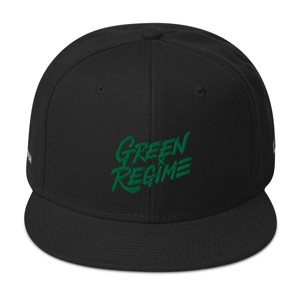 GREEN REGIME Snapback Hat