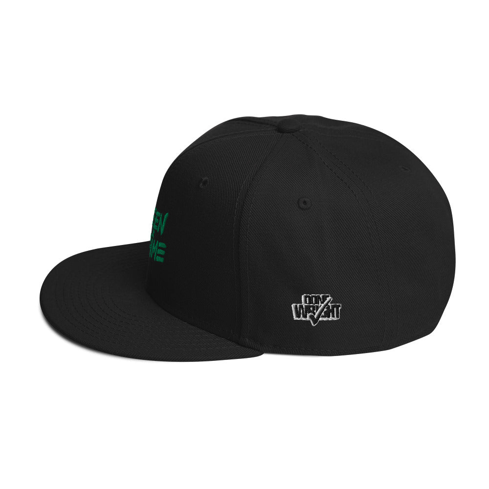 GREEN REGIME Snapback Hat