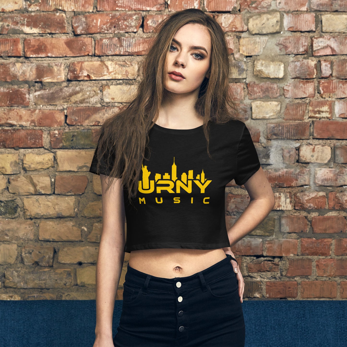 URNY MUSIC Women’s Crop Tee