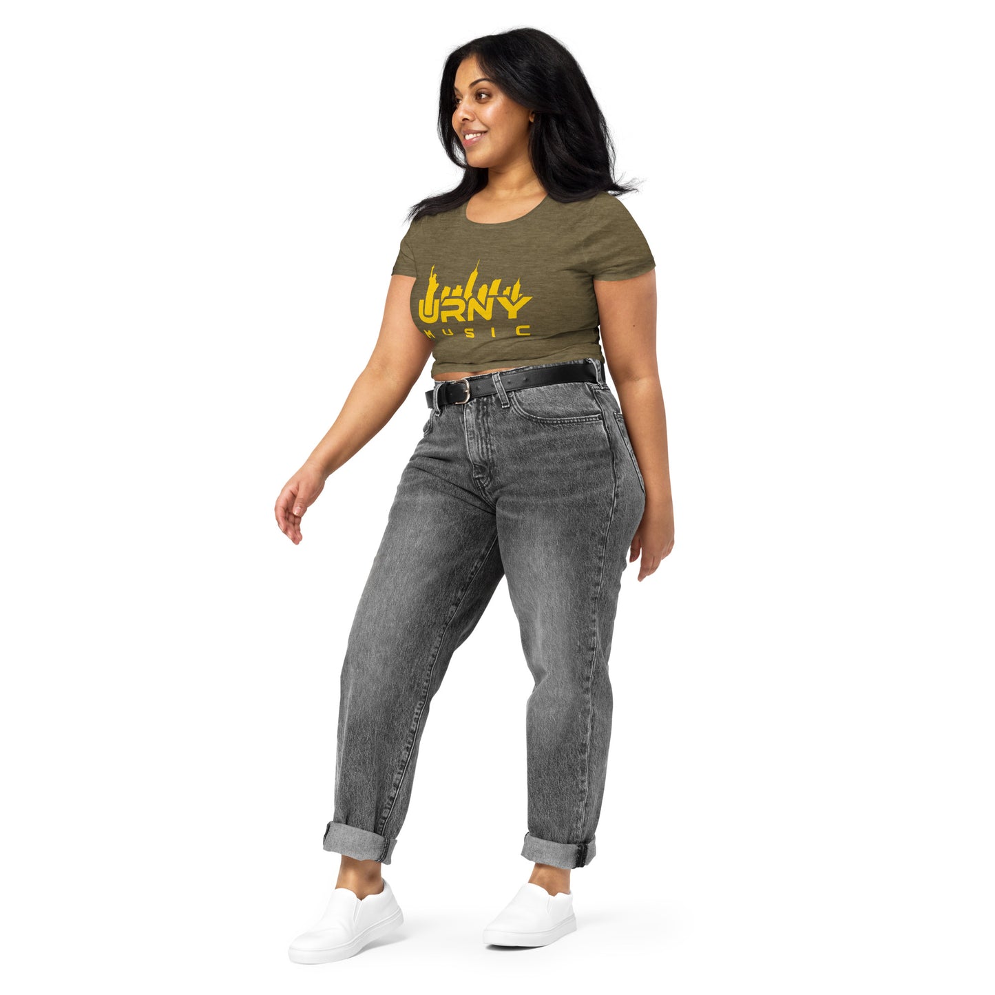 URNY MUSIC Women’s Crop Tee