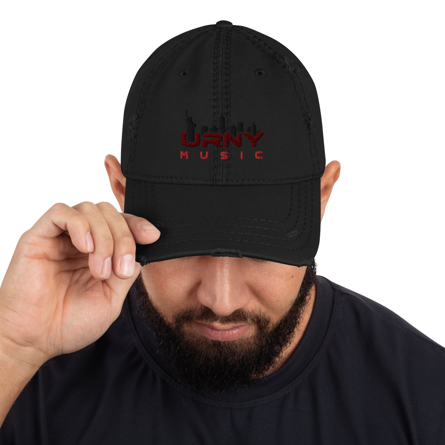 URNY MUSIC Distressed Dad Hat