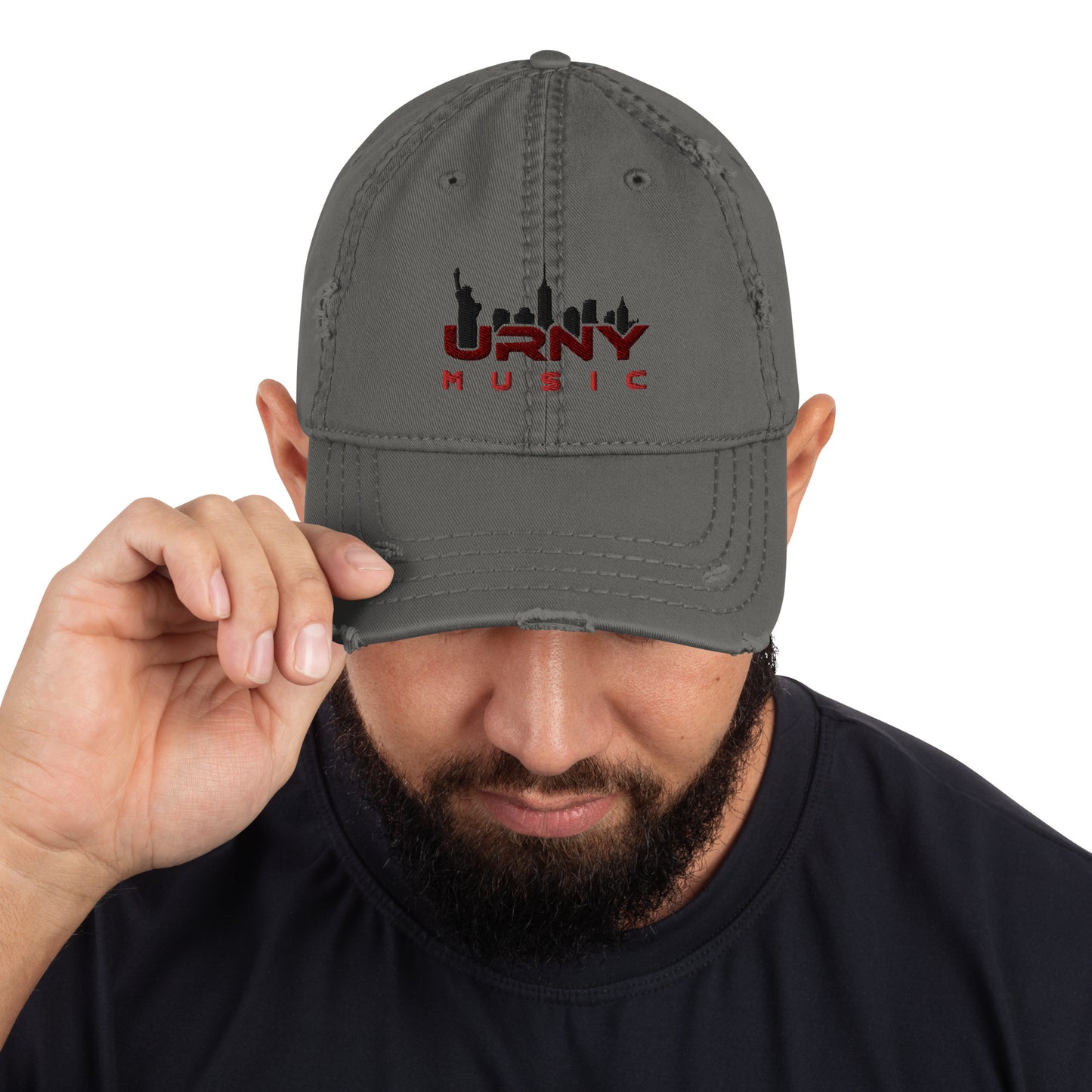 URNY MUSIC Distressed Dad Hat