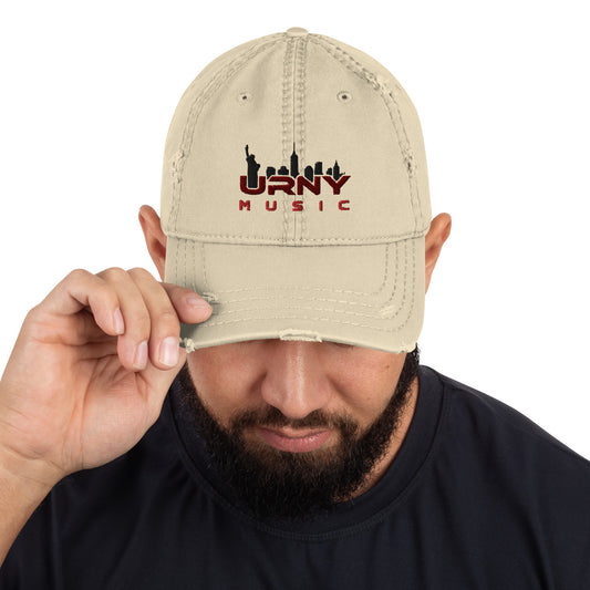 URNY MUSIC Distressed Dad Hat