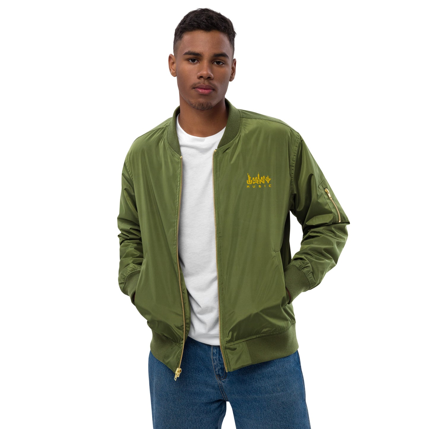 URNY MUSIC Premium recycled bomber jacket