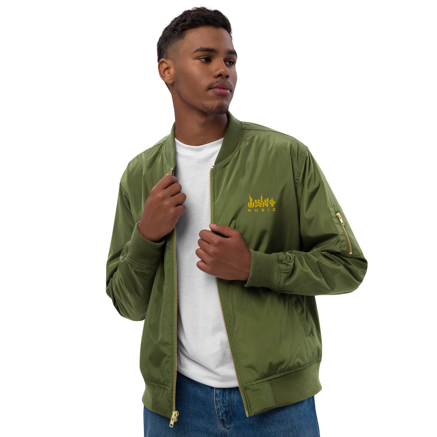 URNY MUSIC Premium recycled bomber jacket