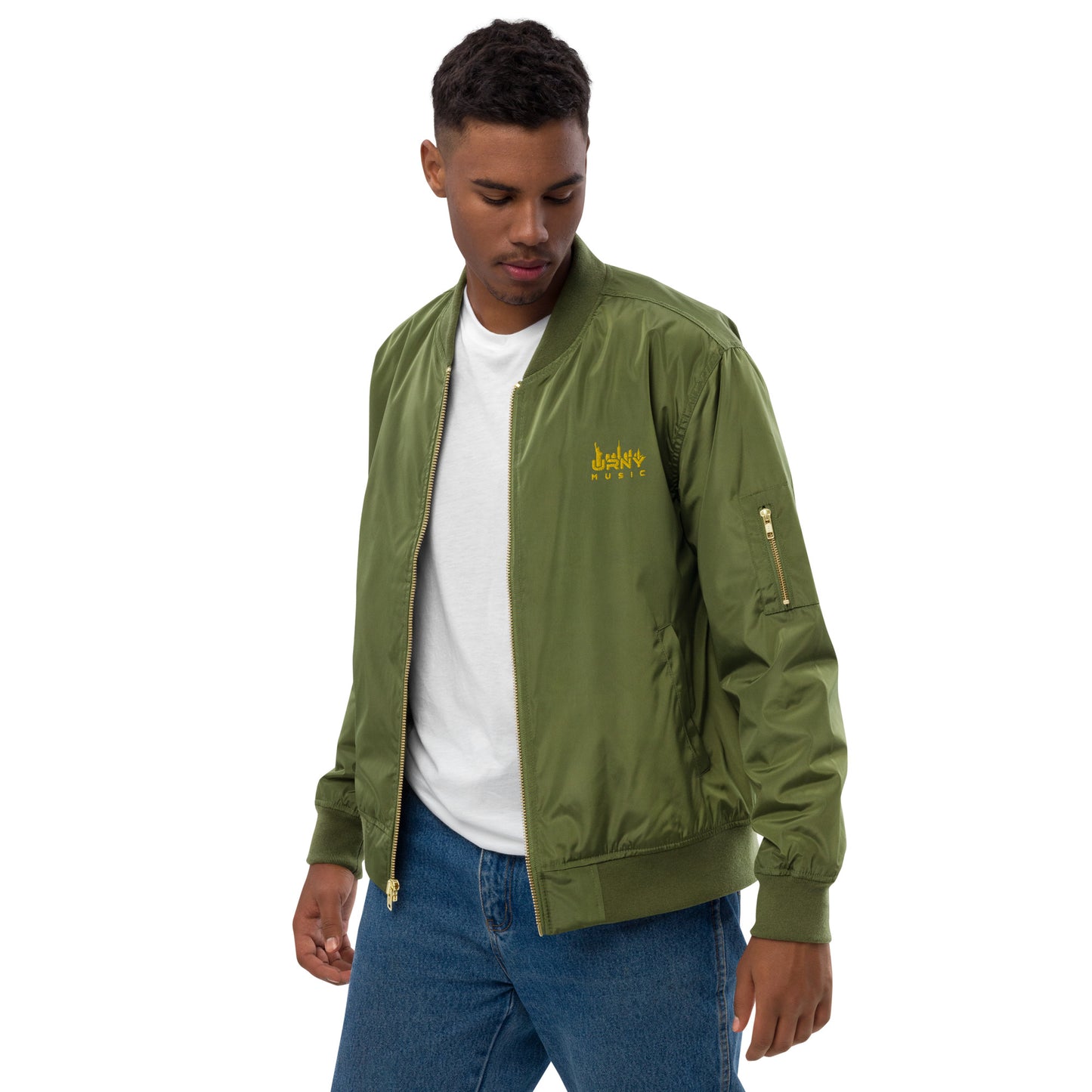 URNY MUSIC Premium recycled bomber jacket