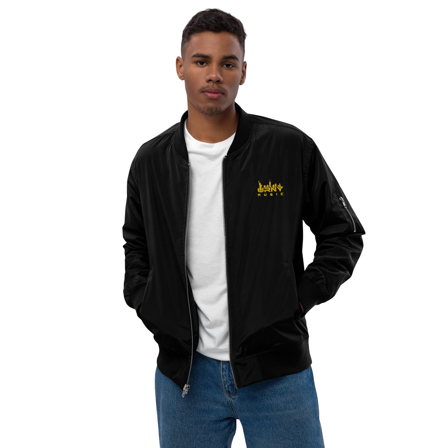 URNY MUSIC Premium recycled bomber jacket