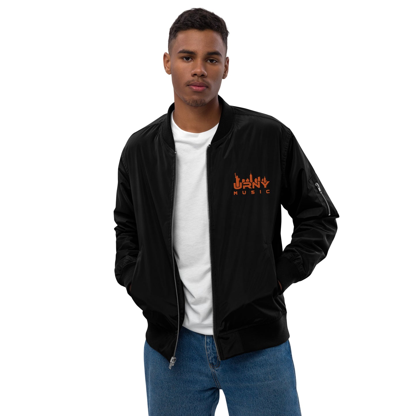 URNY MUSIC HALLOWEEN Premium recycled bomber jacket