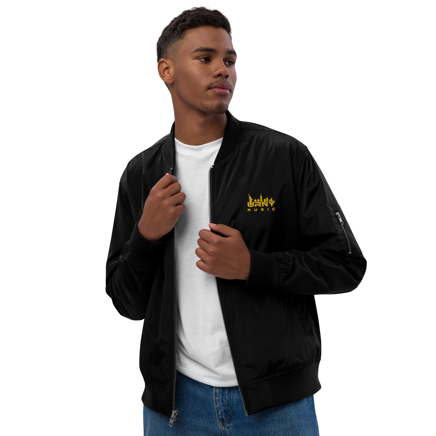 URNY MUSIC Premium recycled bomber jacket