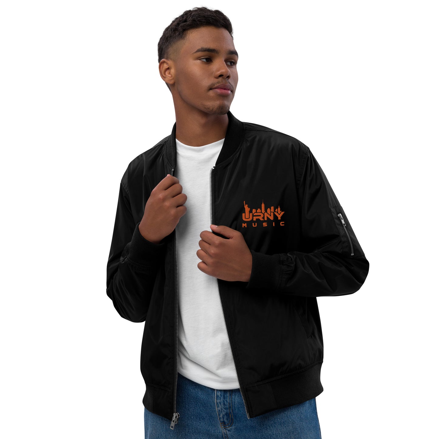 URNY MUSIC HALLOWEEN Premium recycled bomber jacket