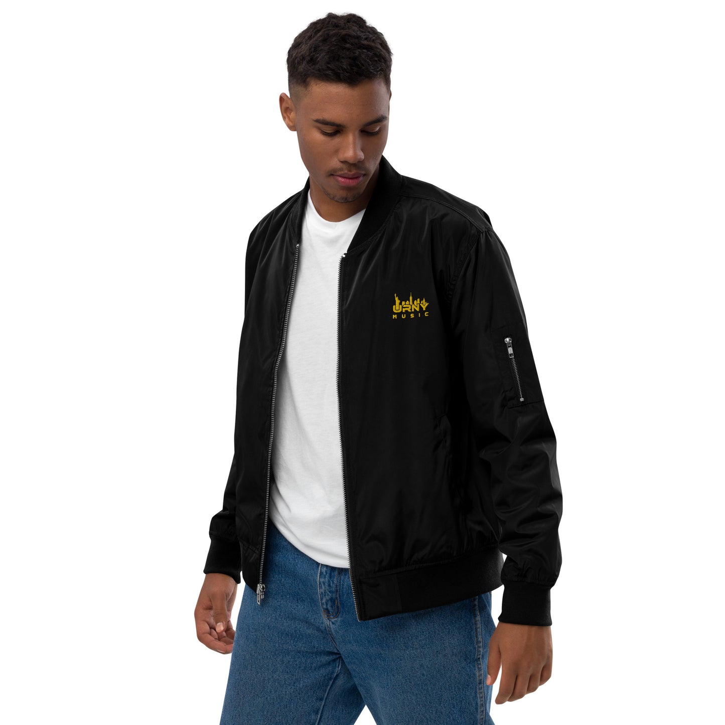 URNY MUSIC Premium recycled bomber jacket