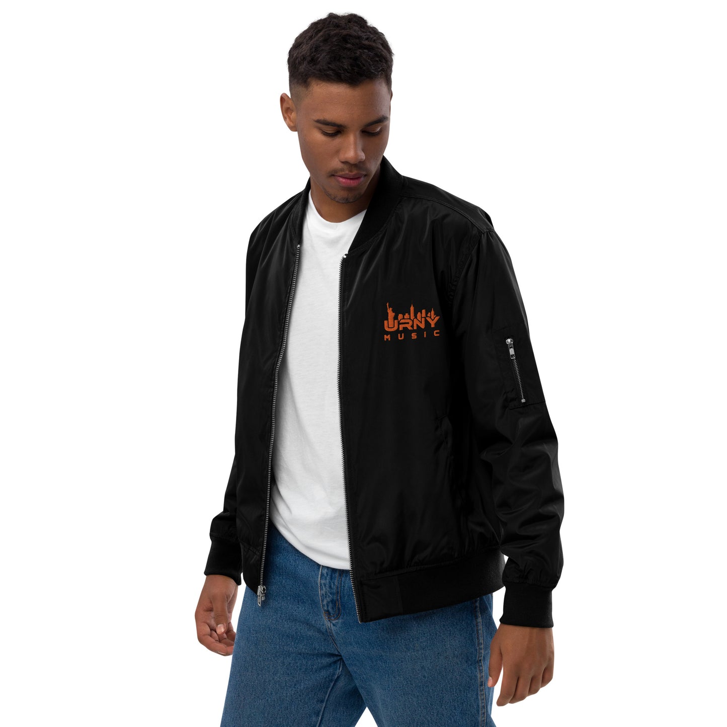 URNY MUSIC HALLOWEEN Premium recycled bomber jacket